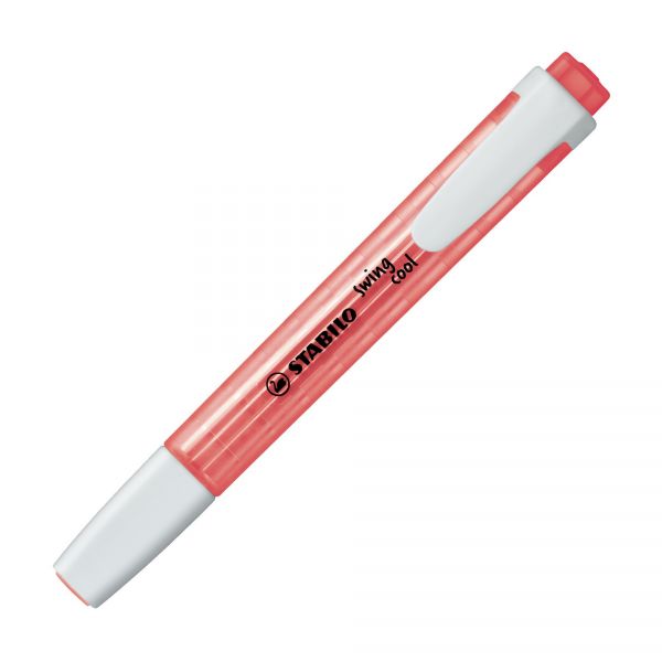 Stabilo Swing Cool Marcador Fluorescente Vermelho 275/40 Pack 10 Unidades