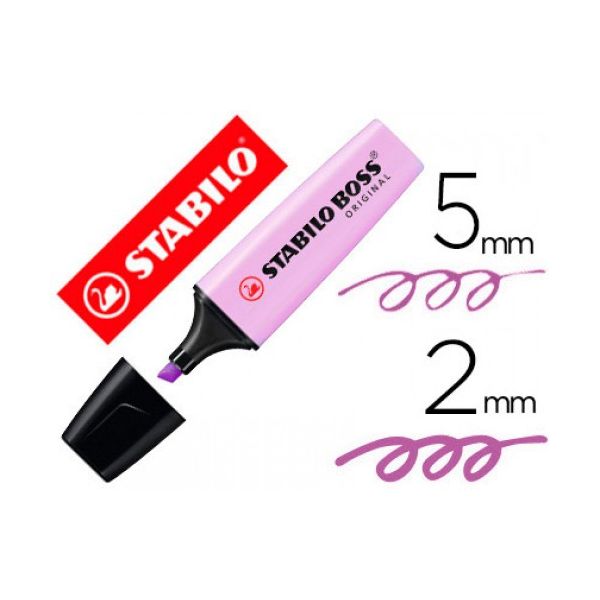 Stabilo Marcador Boss Pastel Fluorescente 70 Brisa Violeta 10 Unidades