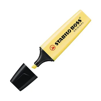 Marcador Fluorescente Amarelo Pastel 70/144 Stabilo 10un