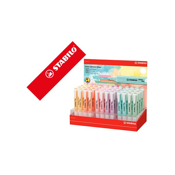 Stabilo Marcador Swing Cool Pastel Expositor 48 Un.