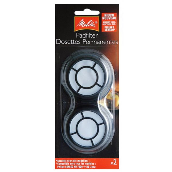 Melitta Filtro café Permanent coffee filter para Senseo 2pcs - 18042