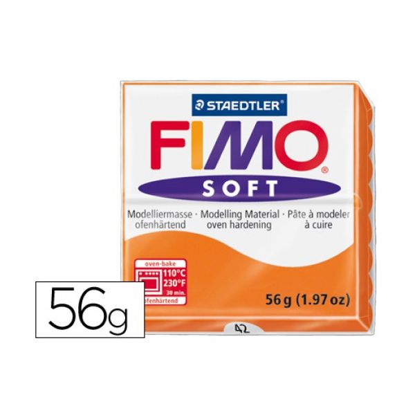 Firmo Pasta Modelar Soft 56gr Laranja Staedtler - L54653