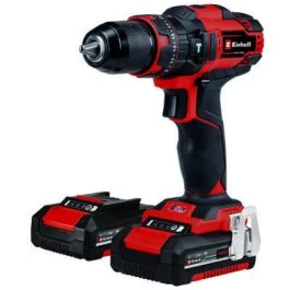 Berbequim de impacto a bateria TE-CD 18/40 Li-i +64 Einhell (2x2,0Ah+mala com 64 ferramentas)