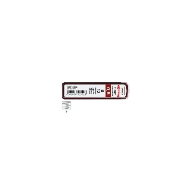 Rotring Minas 0.5mm B 10 Un.