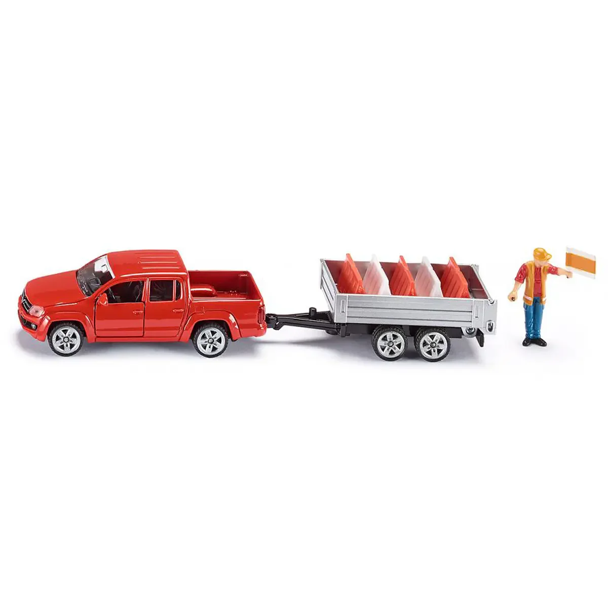 Siku - Carrinha com Reboque e Agente Sinalizador