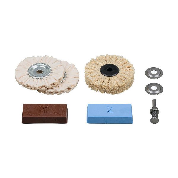 Wolfcraft Conjunto de Polimento 2179000 Profissional 8 Peças