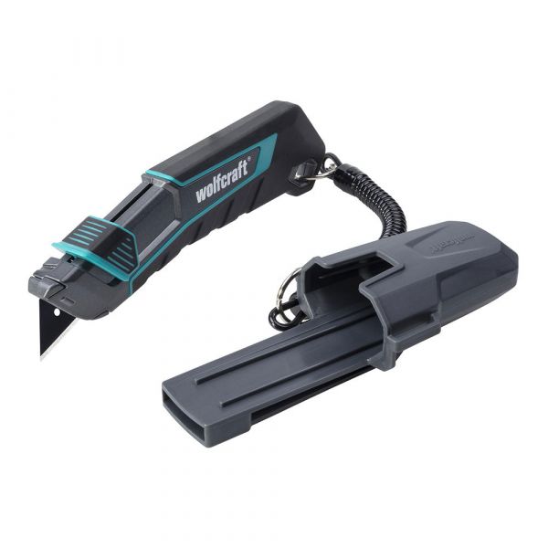 Wolfcraft Cortador de Segurança 20155 com Estojo e Fio, Preto