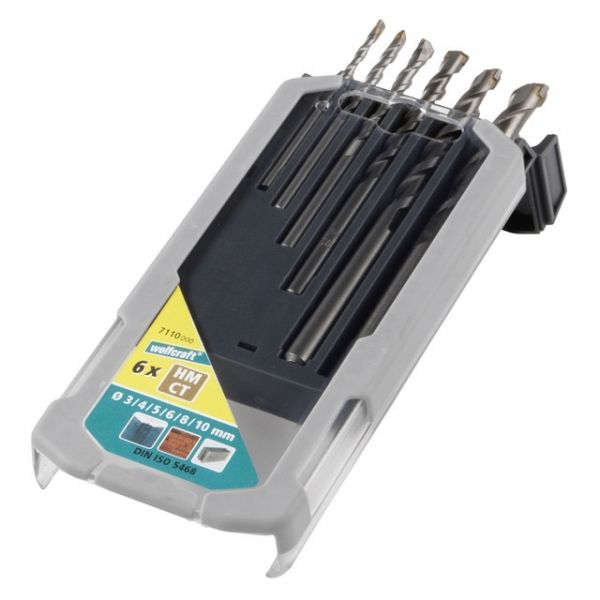 Wolfcraft Conjunto Brocas Betao 6Un - 0144792