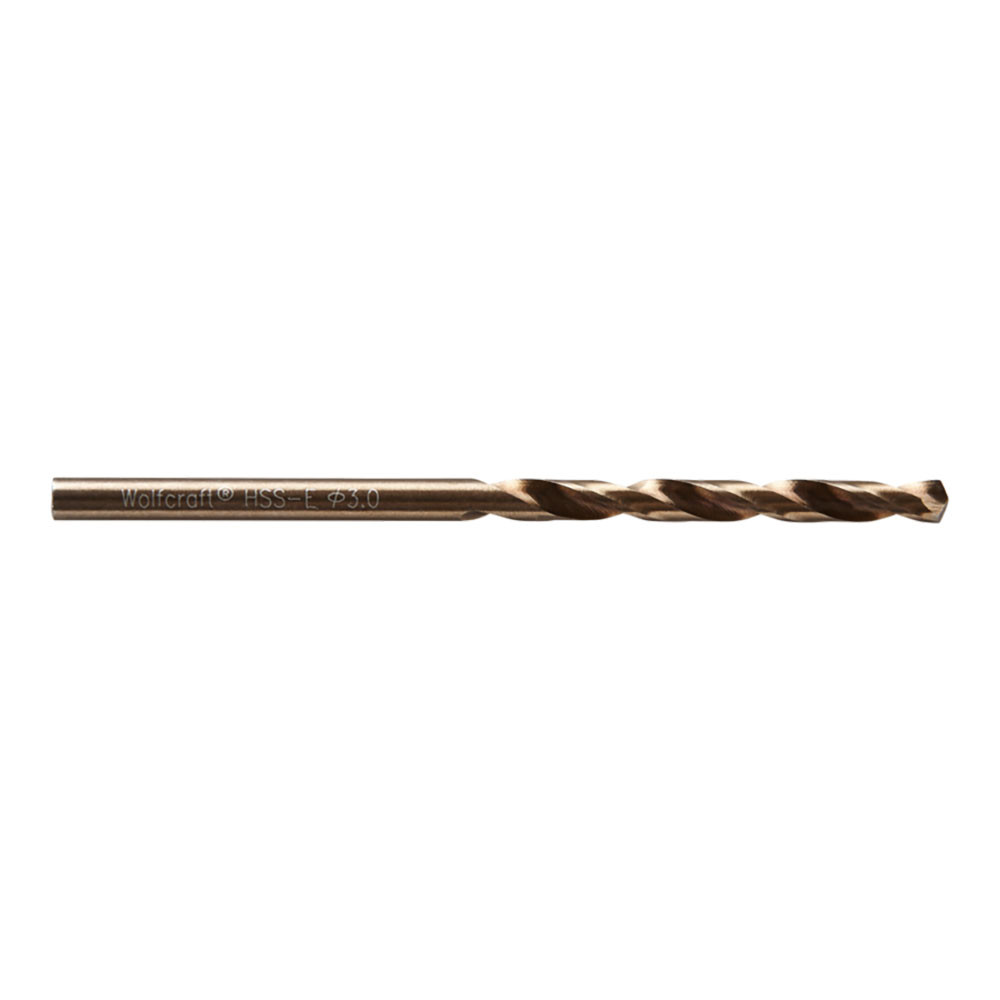 Broca de cobalto hss retificada, ø3 x 61 mm