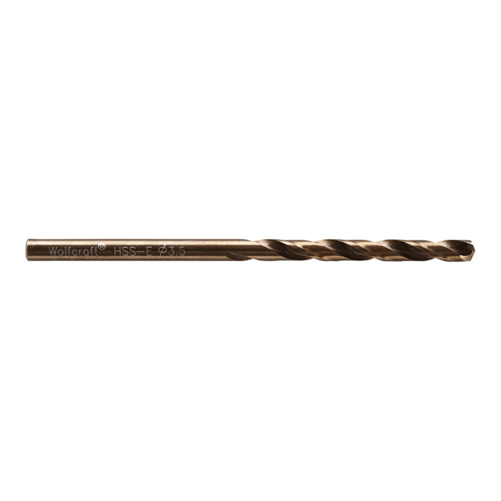 Broca de metal hss cobalto retificada, ø3,5 x 70 mm
