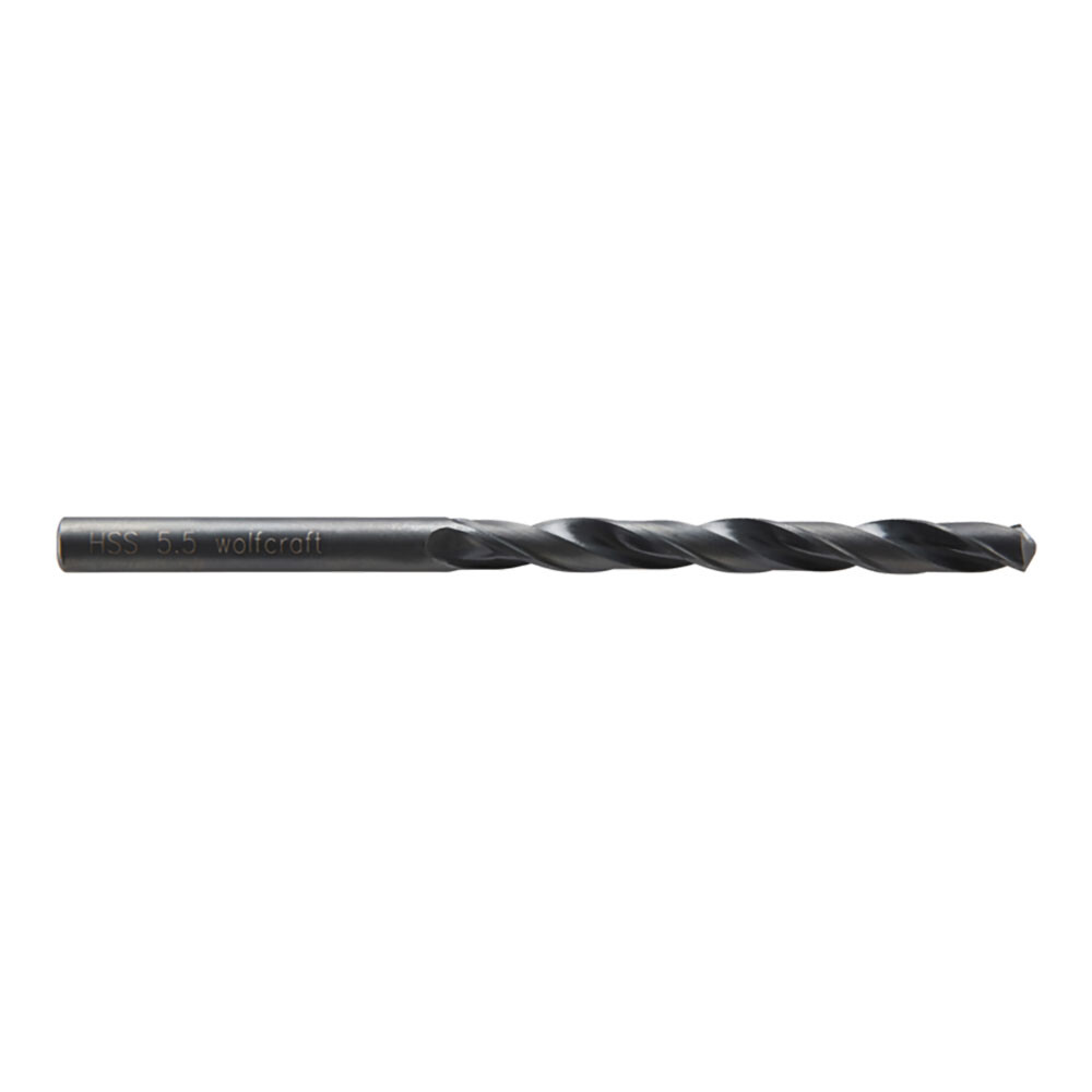 Broca de metal hss, forjagem de rolo, ø5,5 x 93 mm