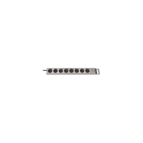 Brennenstuhl Base de Tomas Multiplas Super-solid-line Color Plata com La Salida Del Cable em Lado Opuesto Al Interruptor Número de Tomas 8
