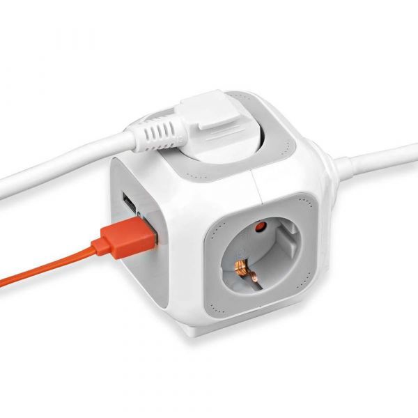 Brennenstuhl Extensão Alea Power Cube com usb - BN-1150100