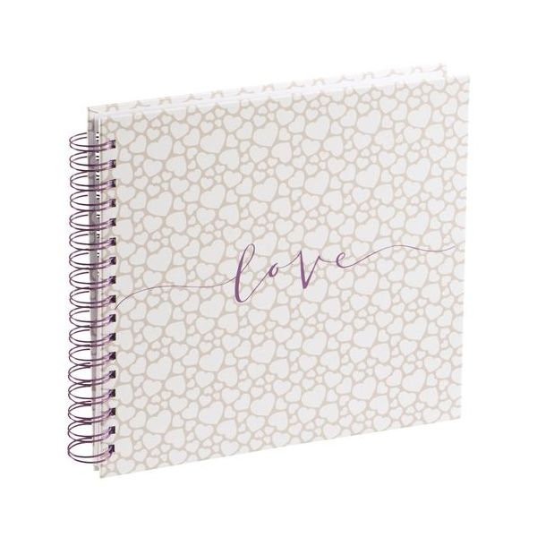 Hama Album Foto Romance Spiral-album 28x24 40 Branco Pages Wedding 38 3832