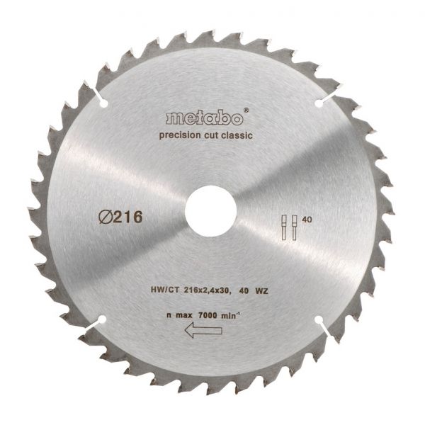 Metabo Disco de Corte 628060000 PrecisionCutClassic 216x 30 Ø 216 mm