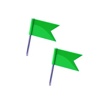 Sinalizador Bandeira Verde Cx 20un