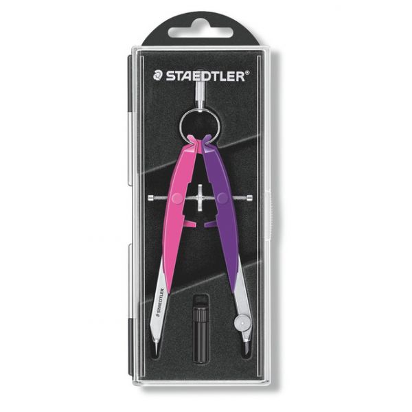 Staedtler Compasso Metálico de Precisão Compassos Mars 556 Rosa e Roxo