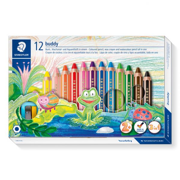 Staedtler Lápis de Cor Buddy 3 em 1 12 un.