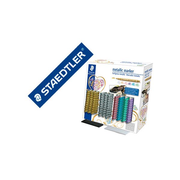 Staedtler Marcador Metalico 8323 Expositor de Secretaria de 100 Un. Sortido - OFF152073CE