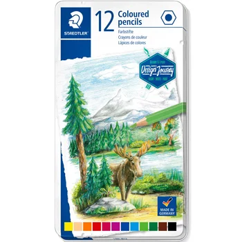 Lápis Cor STAEDTLER 146C M12 Design Journey Cx Metal 12un