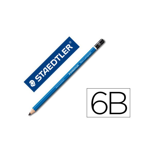 Staedtler 12 un. Lápis Grafite Mars Lumograph 100 6B un. - 4007817104750