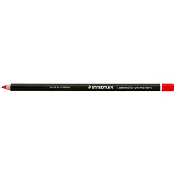 Staedtler Lápis Lumocolor Permanente Glasochrom Vermelho 12 Un.