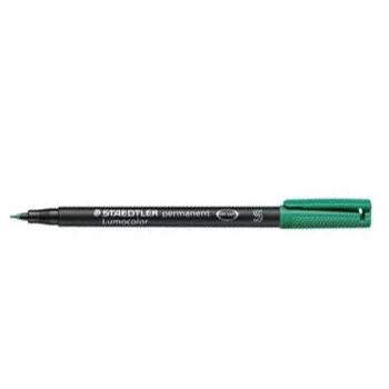 Marcador Permanente Fino Verde 0,4mm Lumocolor 313-5 x 10un