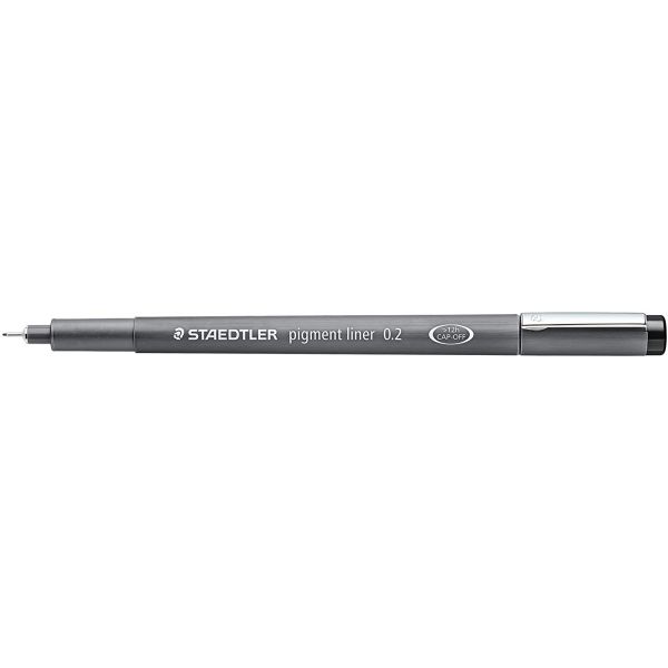 Staedtler Marcador Pigment Liner 308 0,2mm Preto 10 Un.