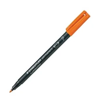 Marcador Permanente Fino Laranja 0,6mm Lumocolor 318F x 5un