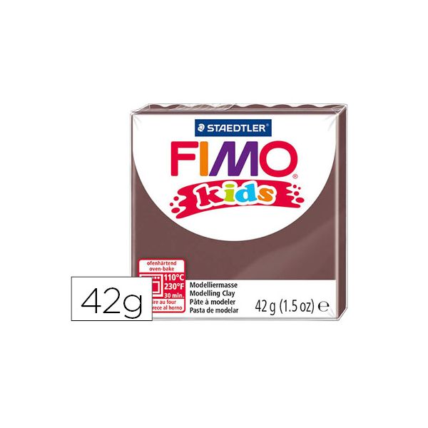 Staedtler Fimo Kids Pastilha 42 G. Pasta p/ Modelar Castanho