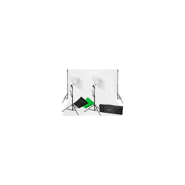 Bresser Kit de Iluminação 1250W Luz Diurna c/ Fundo BR-2116