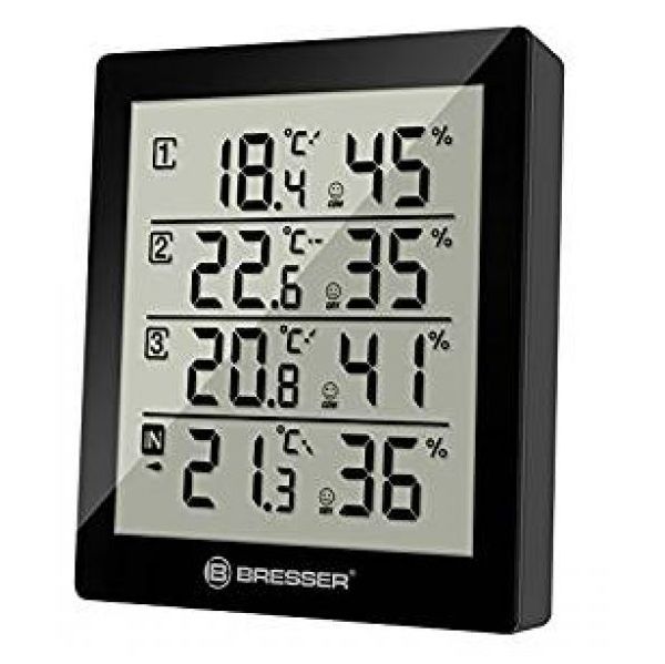Bresser Temeo Hygro Quadro Weather Station, black