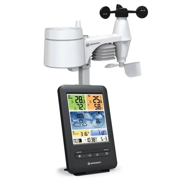 Bresser Wi-fi 5 em 1 Tela Colorida Black