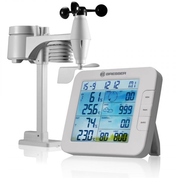 Bresser Estação Meteorológica 7 em 1 Climateconnect Tuya Smart Home Bresser White