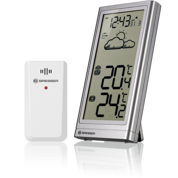 Estação Meteorológica sem Fios Bresser Temperatura - Tendência Meteorológica Silver