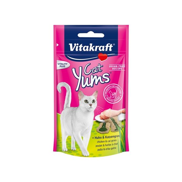 Vitakraft Snack Gato Yums Chicken Erva Neveda 40g
