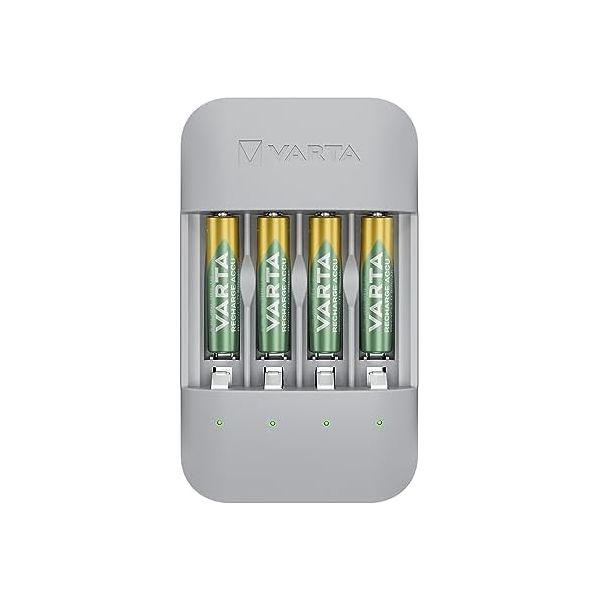 Varta 56813 Eco Charger Pro Recycled com 4 pilhas AAA 800 mAh