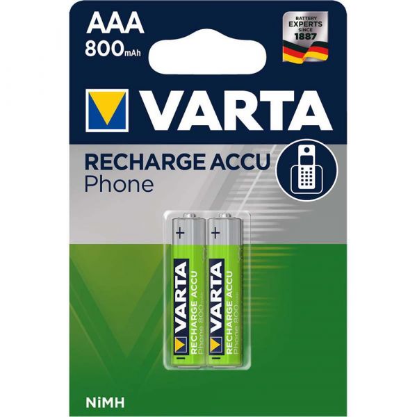 Varta Pilha Recarregável NiMH 800 mAh AAA 4 Un.