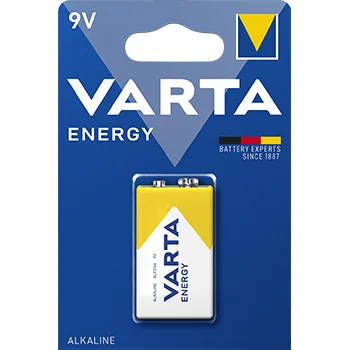 Pilhas 6LR61 Alcalinas 9V 530mAh Varta Energy