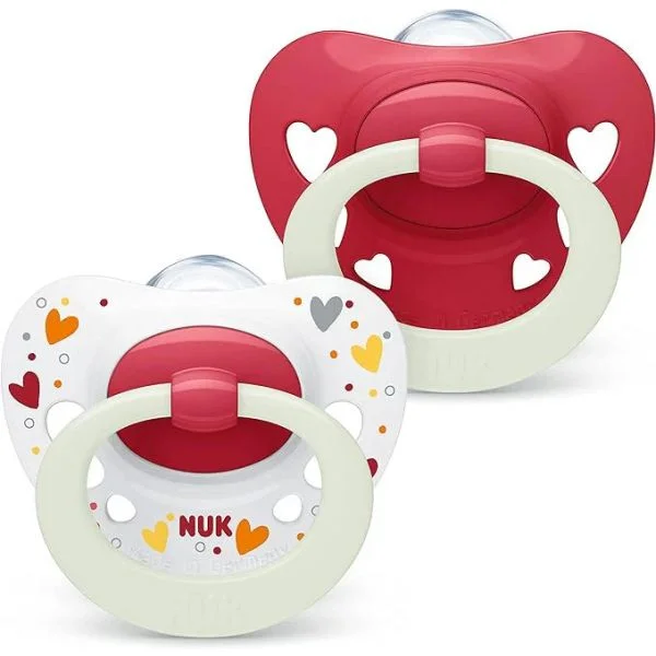 Nuk 2 Chupetas Signature Night Silicone 18-36m