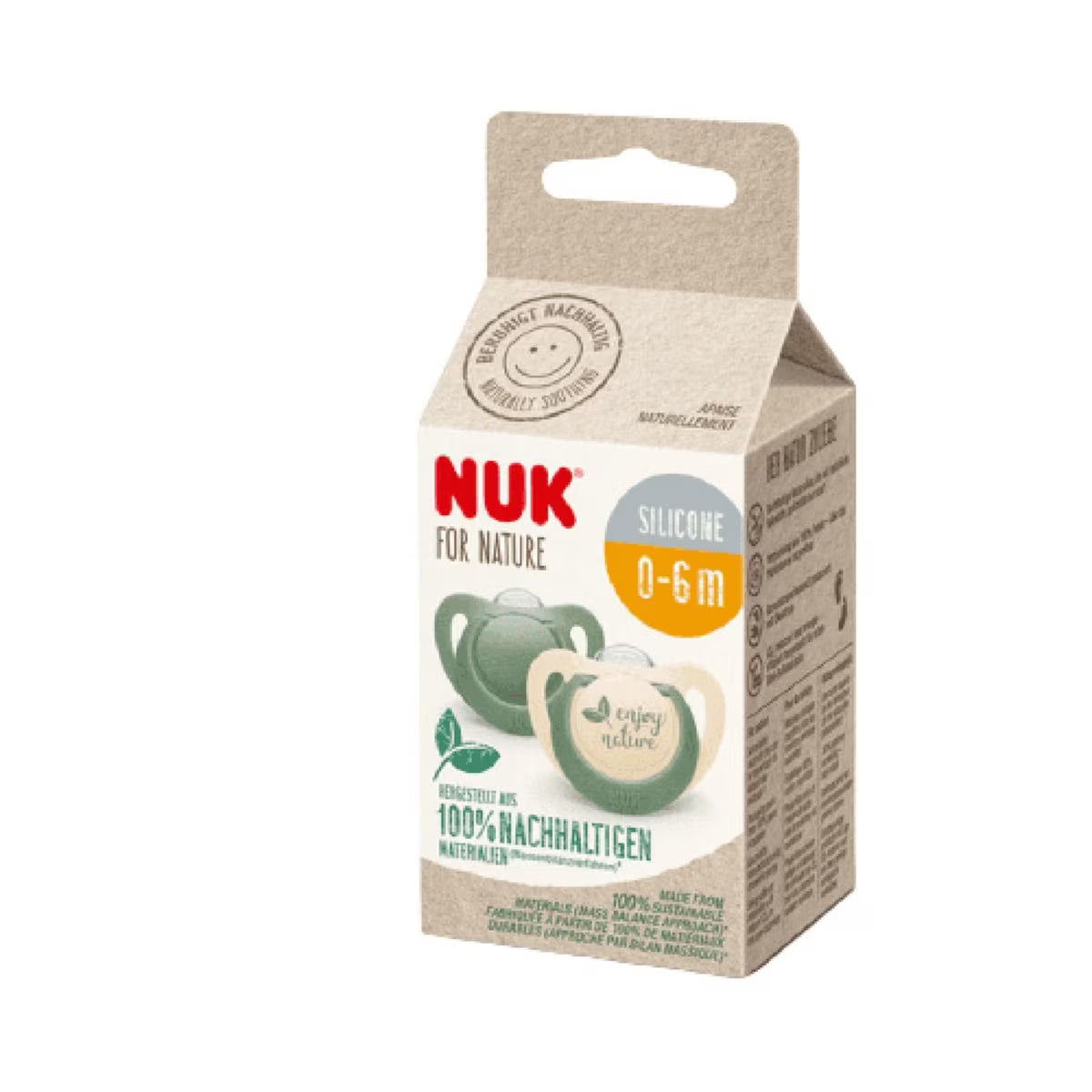 NUK for Nature Chupetas Silicone 0-6m