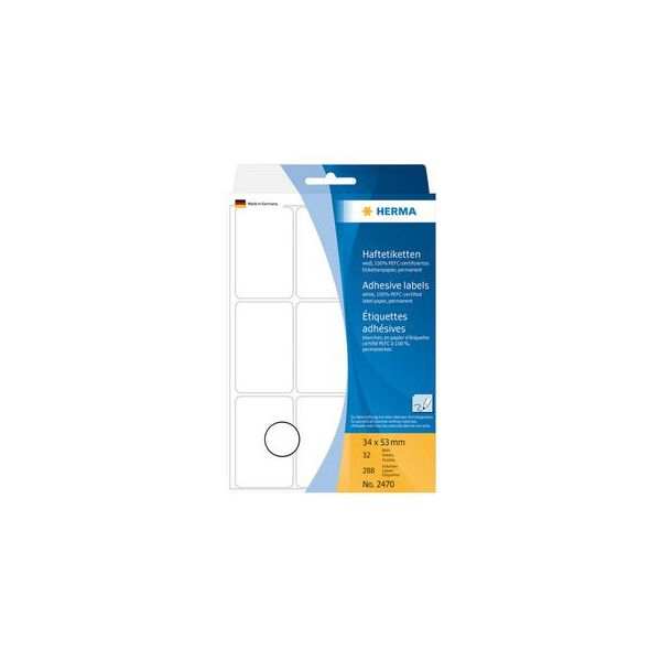 Herma Etiquetas 2470 34x53mm 288 uds.
