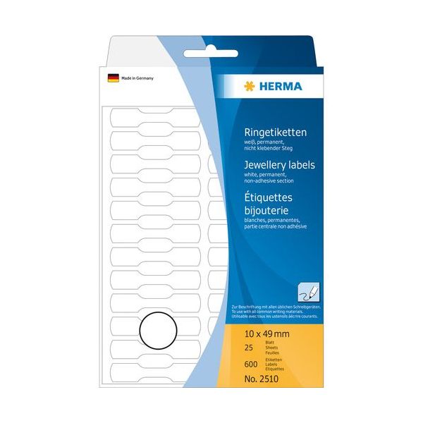 Herma Etiquetas 2510 10x49mm 600 uds.