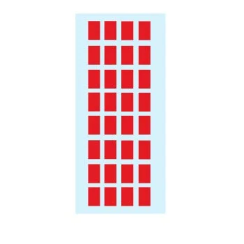 Etiquetas 12x18mm Herma 3642 Vermelho 5Fls 160un