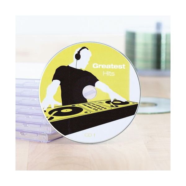 Herma Etiquetas Adesivas CD/DVD Maxi Especiais Opacas 116mm 25Fls Branco - 5115