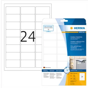 Etiquetas 63,5×33,9mm à Prova de Água Branco 10Fls=240un
