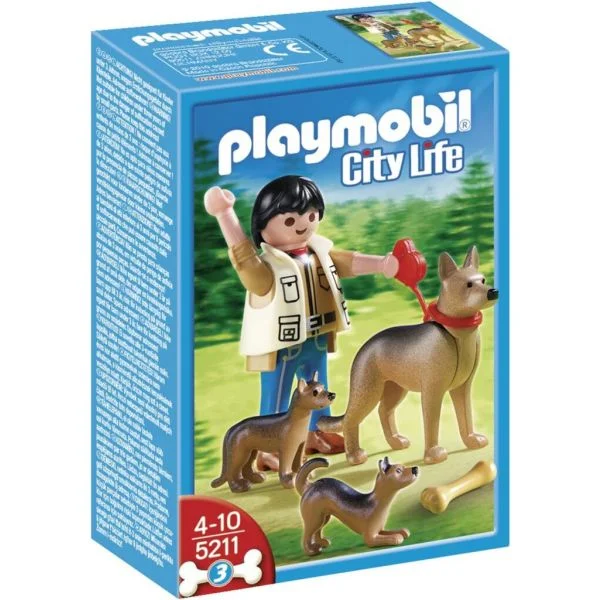 Playmobil Familia de Caes Pastor Alemao - 5211