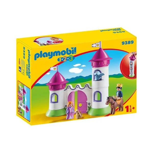 Playmobil 1.2.3 Castillo con Torre Apilable - 9389