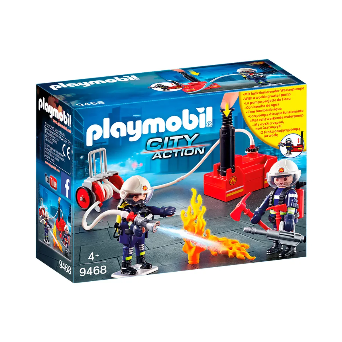 Bombeiros com Bomba de Água