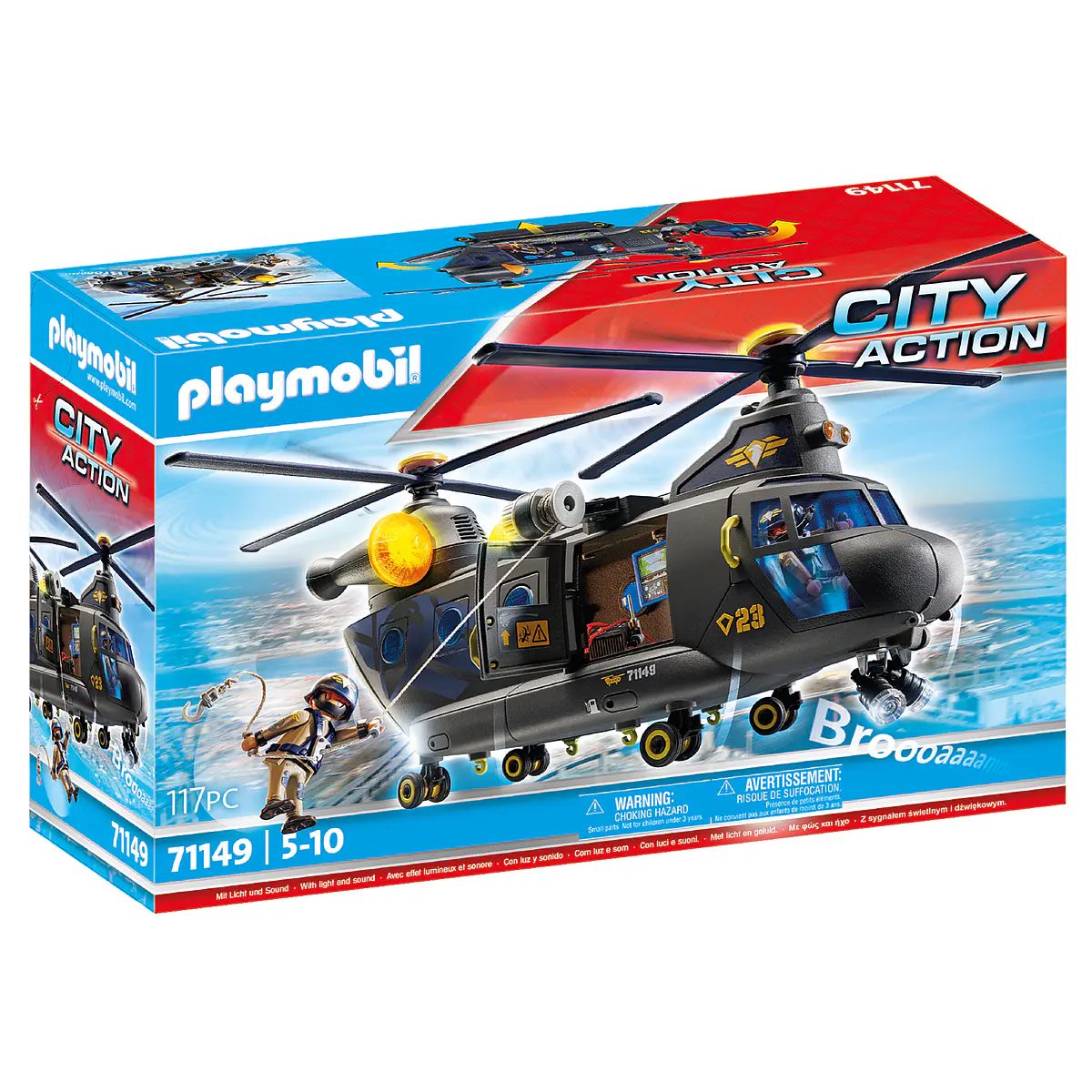 Playmobil Forças Especiais Helicóptero Banana - 71149